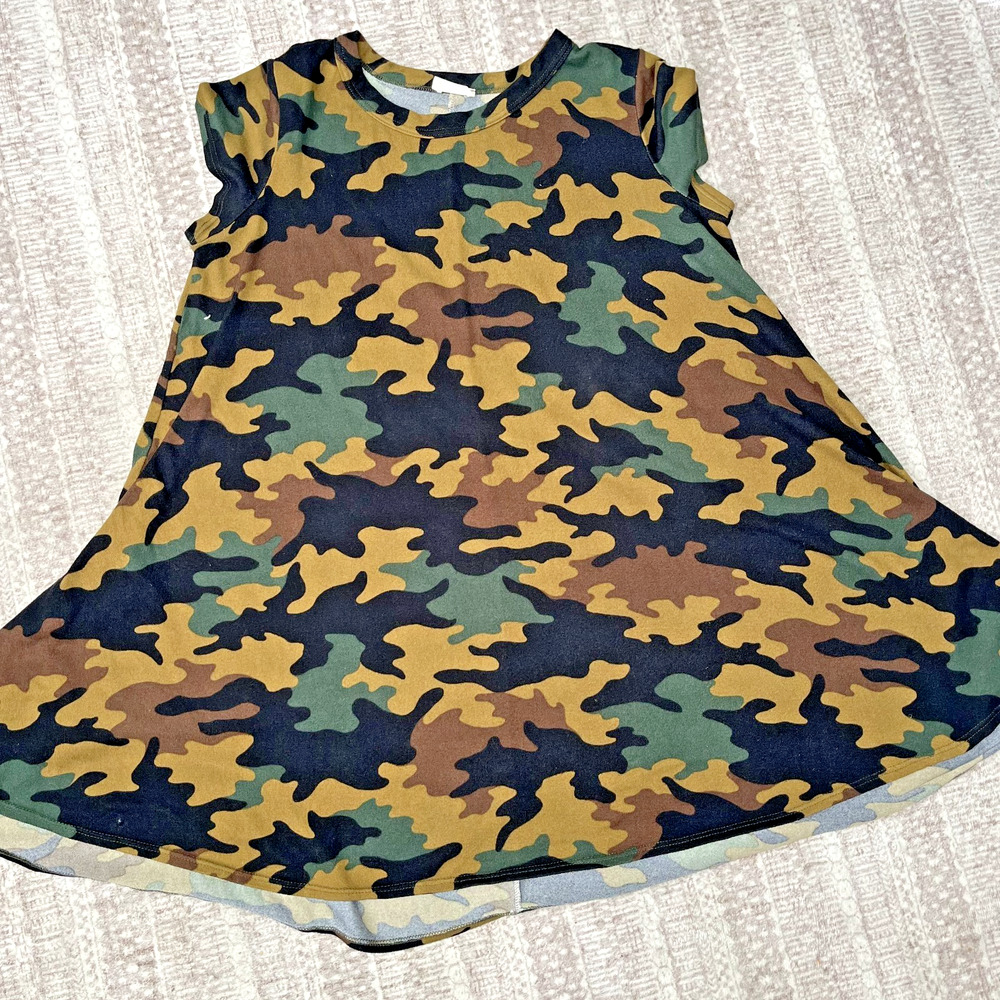 Pinc Womens Tunic Top Camo Sleeveless Swing Fit Plus Size 2X